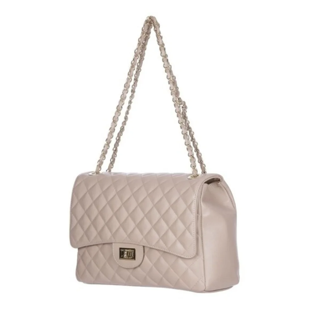 Chiaroscuro Charlotte Pale Pink Leather Shoulder Bag Crossbody Tote Women's G+